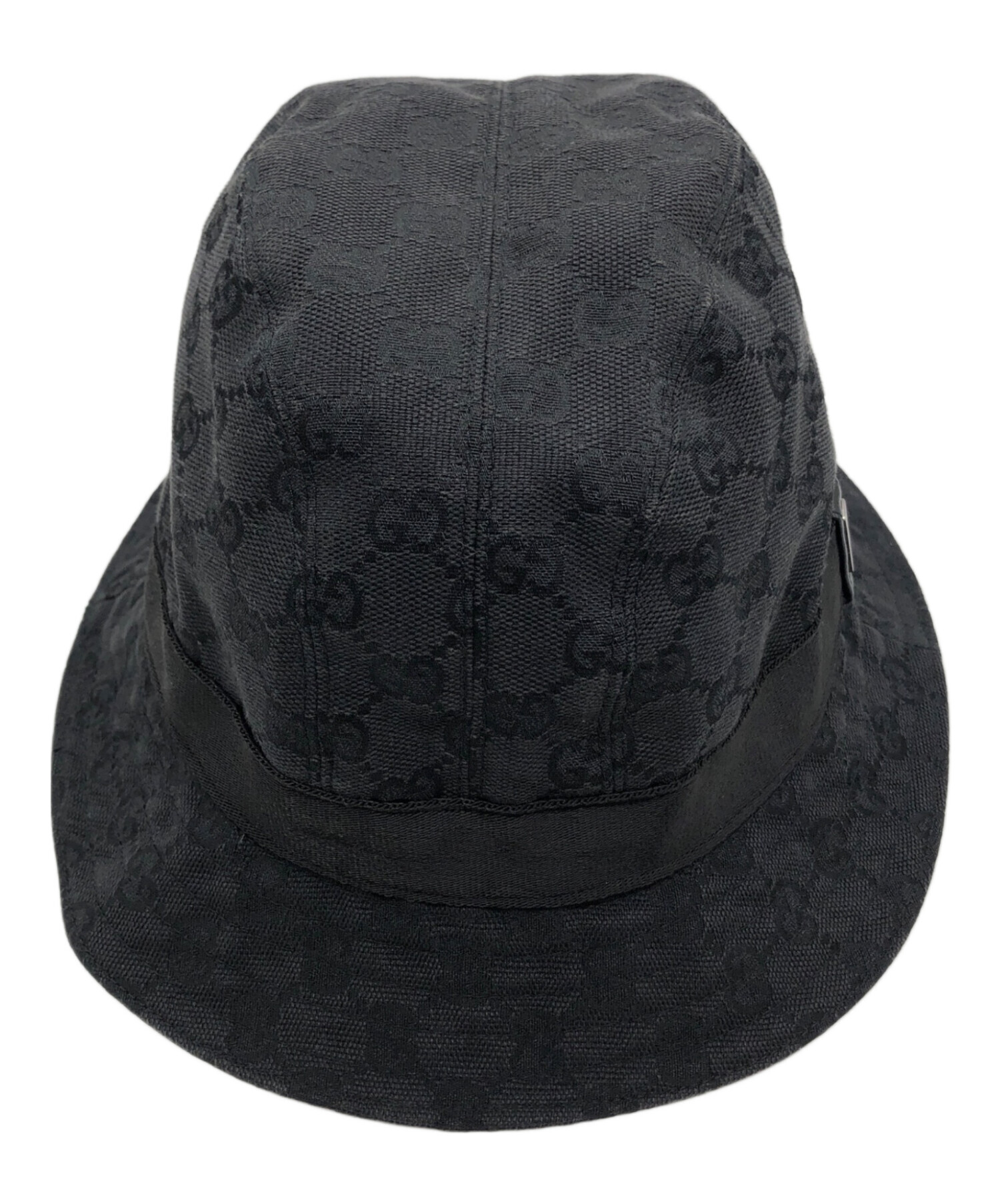 中古・古着通販】GUCCI (グッチ) GG柄バケットハット ブラック サイズ