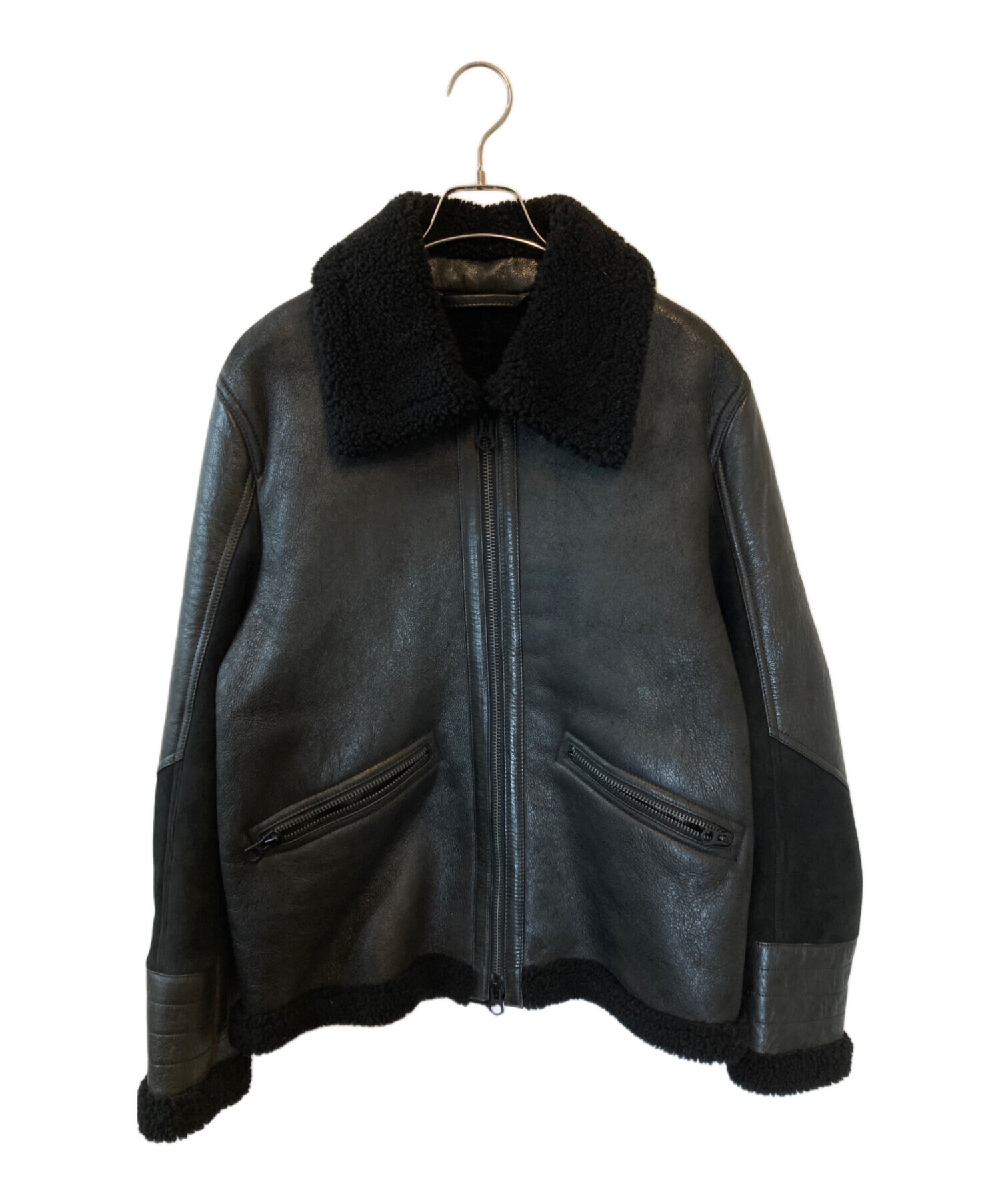 【美品】DENHAM☆レザージャケット☆牛革☆ブラック☆Mサイズ☆ 中古・古着通販】Denham (デンハム) ALLOWAY LEATHER JKT ブラック