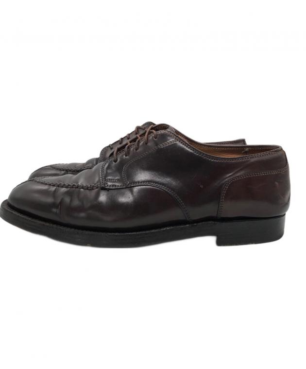 Alden Uチップ ドレスシューズ ブラウン 中古・古着通販】Alden (オールデン) Uチップレザーシューズ ブラウン