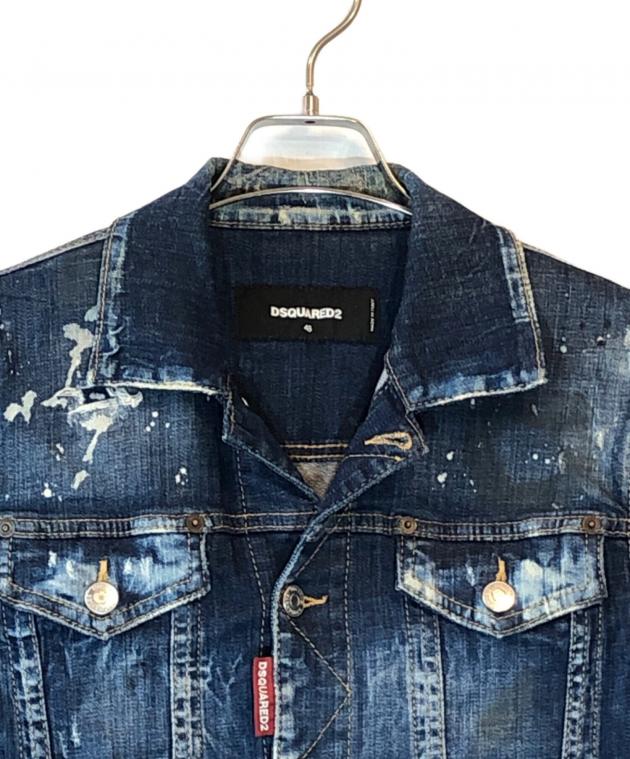 中古・古着通販】DSQUARED2 (ディースクエアード) paint denim jacket