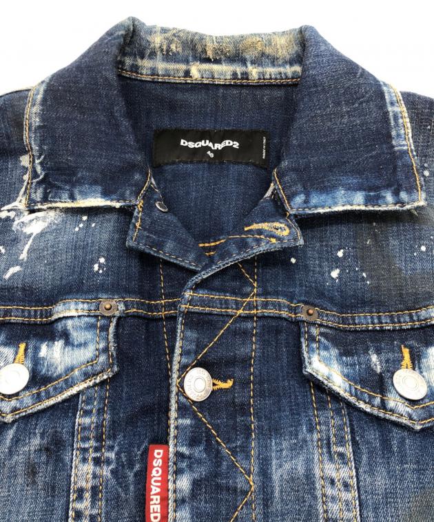 中古・古着通販】DSQUARED2 (ディースクエアード) paint denim jacket