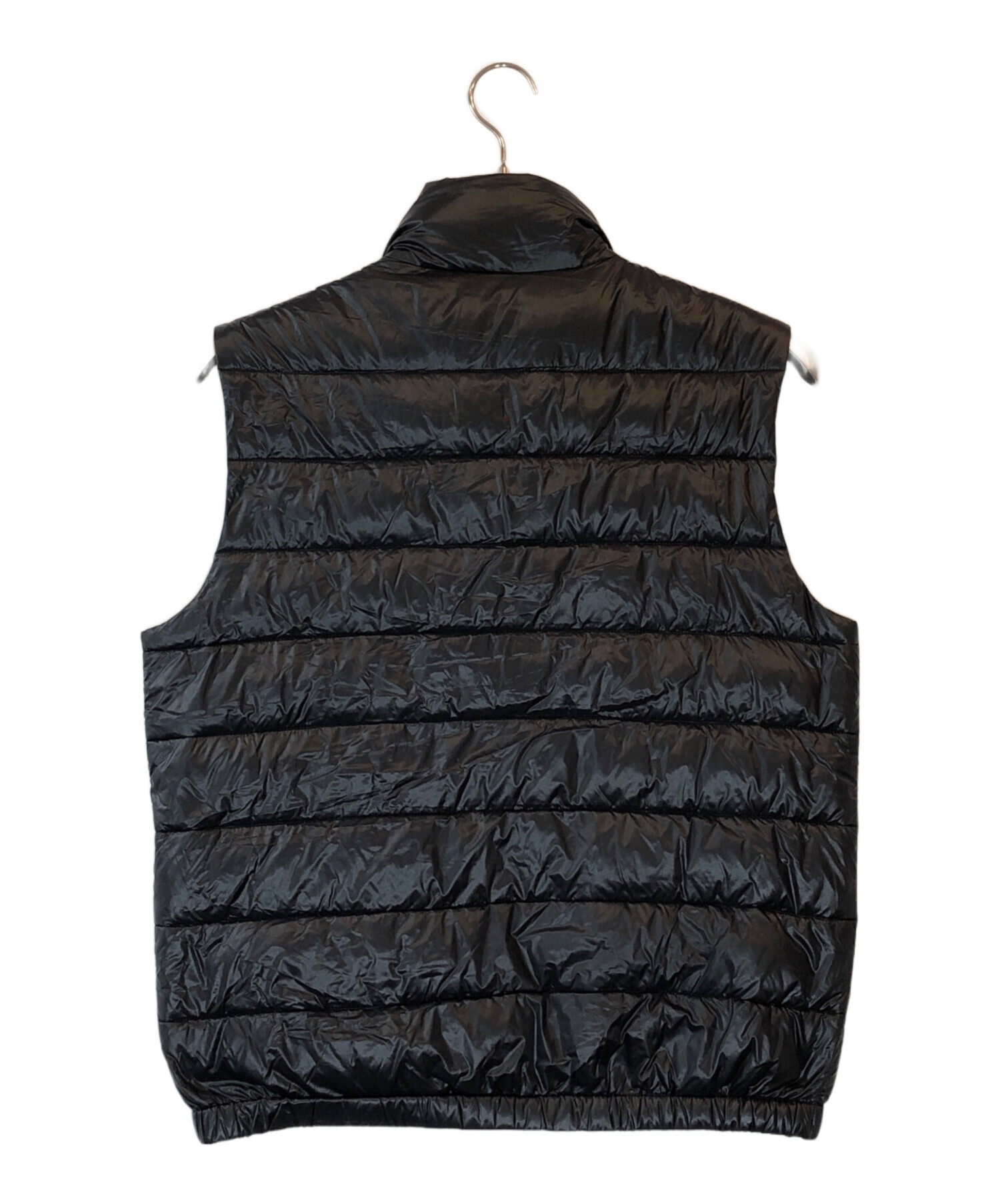 中古・古着通販】PRADA (プラダ) ロゴプレートダウンベスト ブラック
