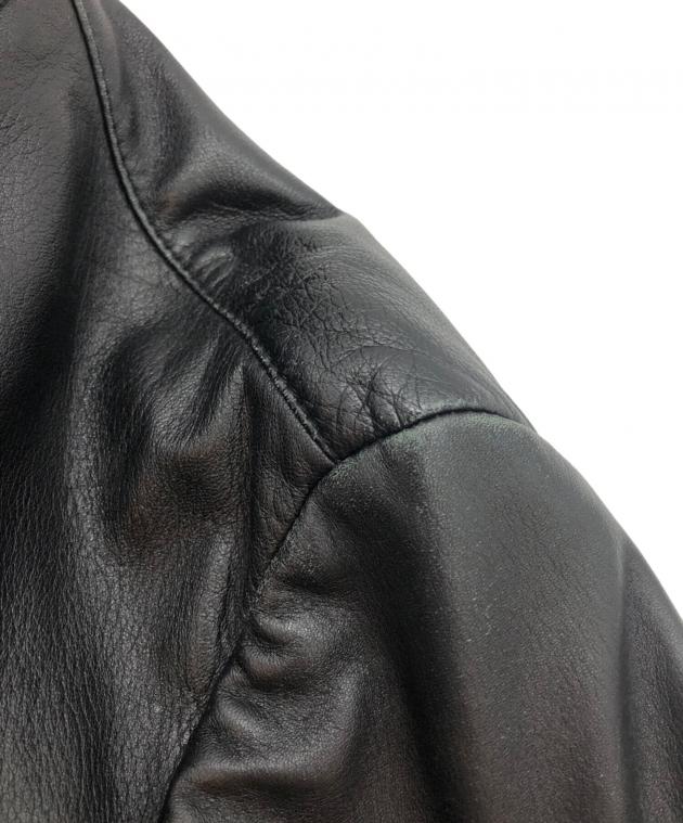 中古・古着通販】KENZO (ケンゾー) レザージャケット ブラック サイズ