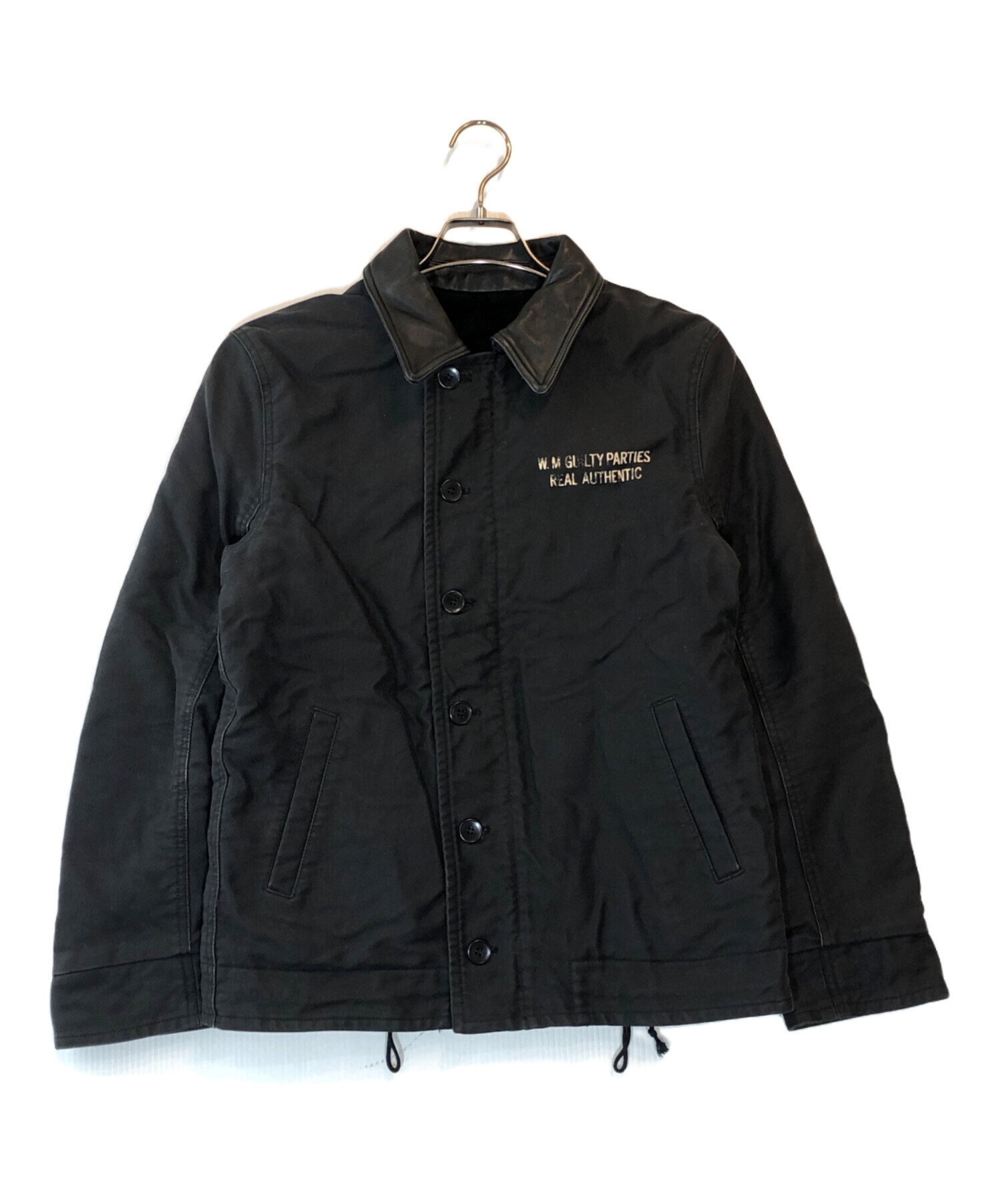 中古・古着通販】WACKO MARIA (ワコマリア) 襟レザーデッキジャケット