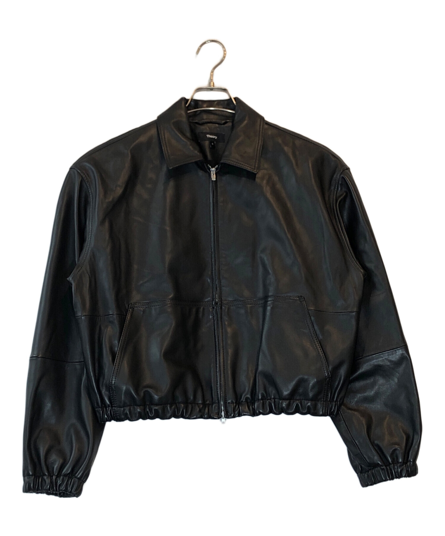 theory レザージャケット　激レア 中古・古着通販】theory (セオリー) GLOSS LEATHER BOMBER JK ブラック
