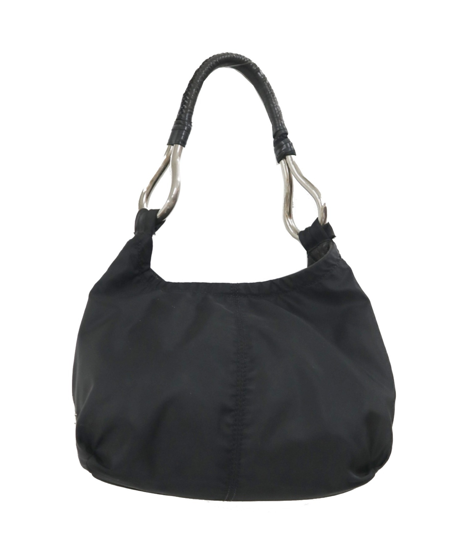 中古・古着通販】PRADA (プラダ) レザーハンドルナイロンワン 