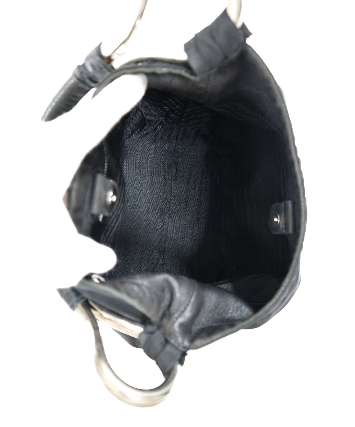 中古・古着通販】PRADA (プラダ) レザーハンドルナイロンワン 