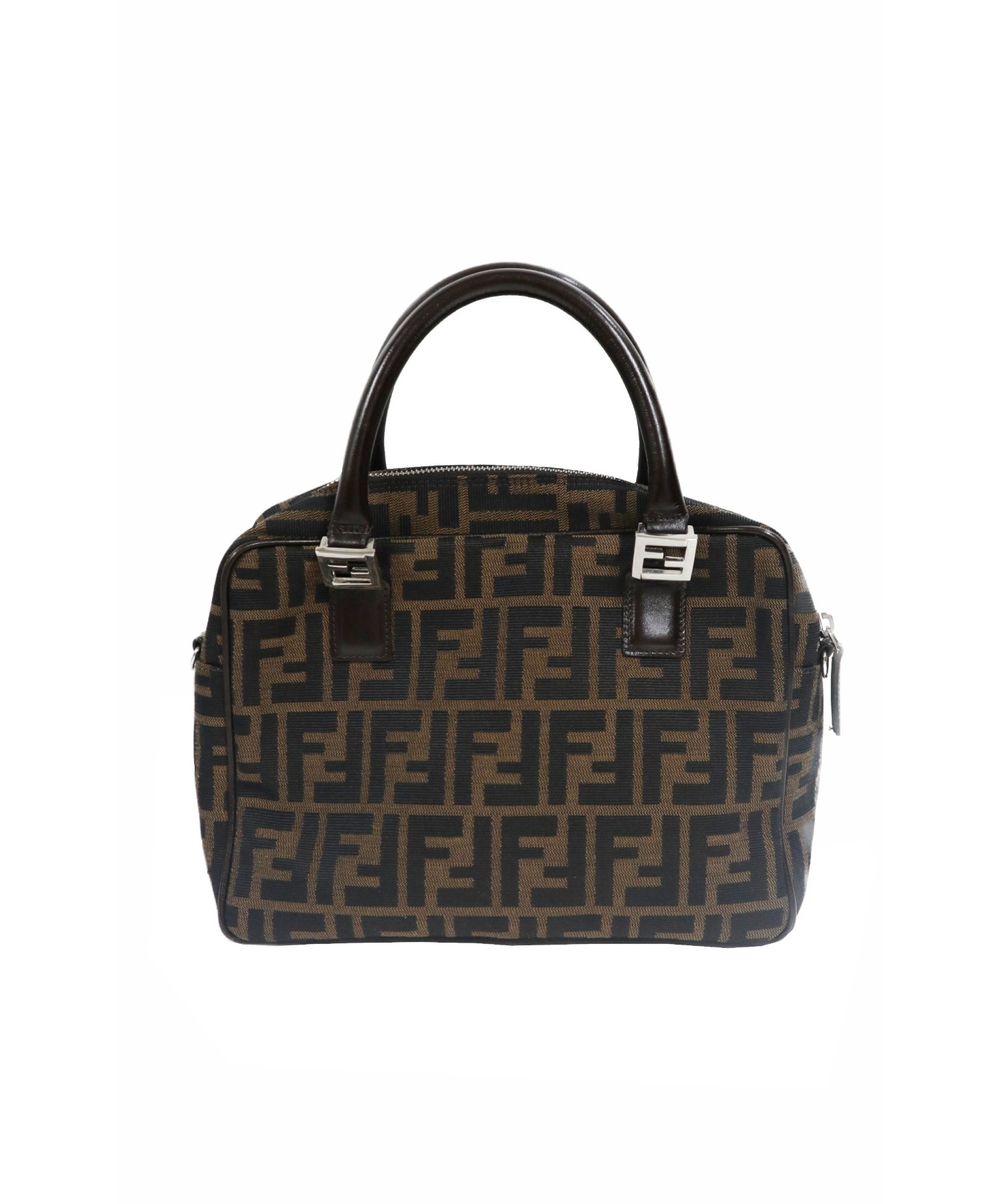 FENDI レザーハンドバッグ　ブラウン 楽天市場】フェンディ FENDI ドットコム ハンドバッグ レザー