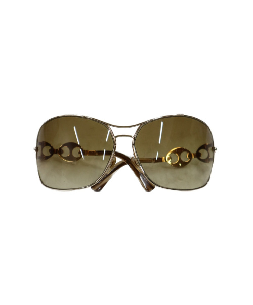中古・古着通販】GUCCI (グッチ) サングラス ゴールド サイズ:下記参照