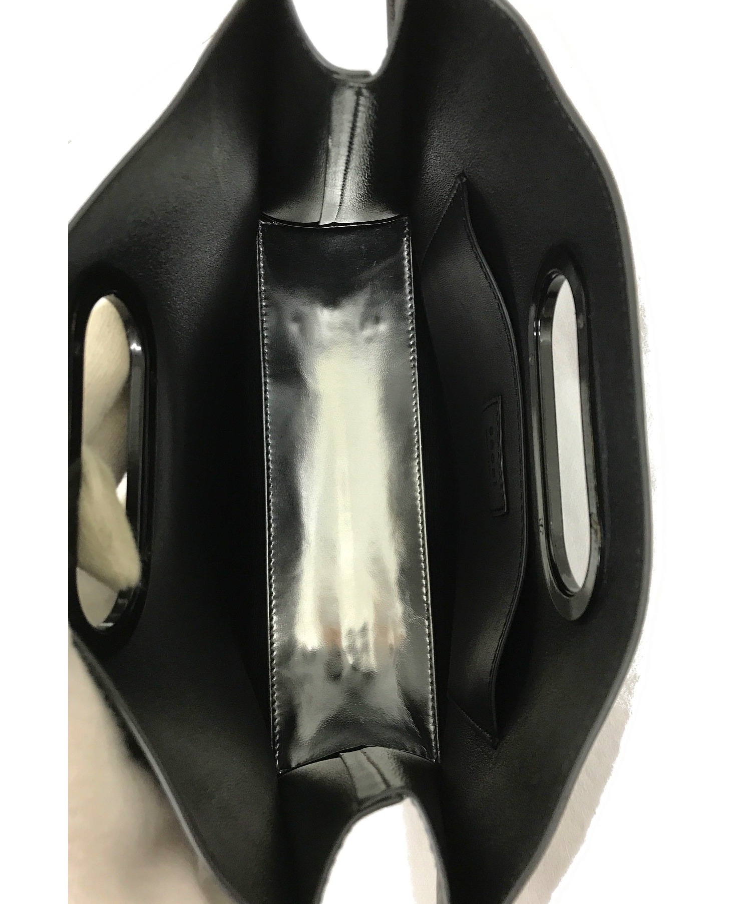 中古・古着通販】sacai (サカイ) ロゴハンドバッグ ブラック サイズ 