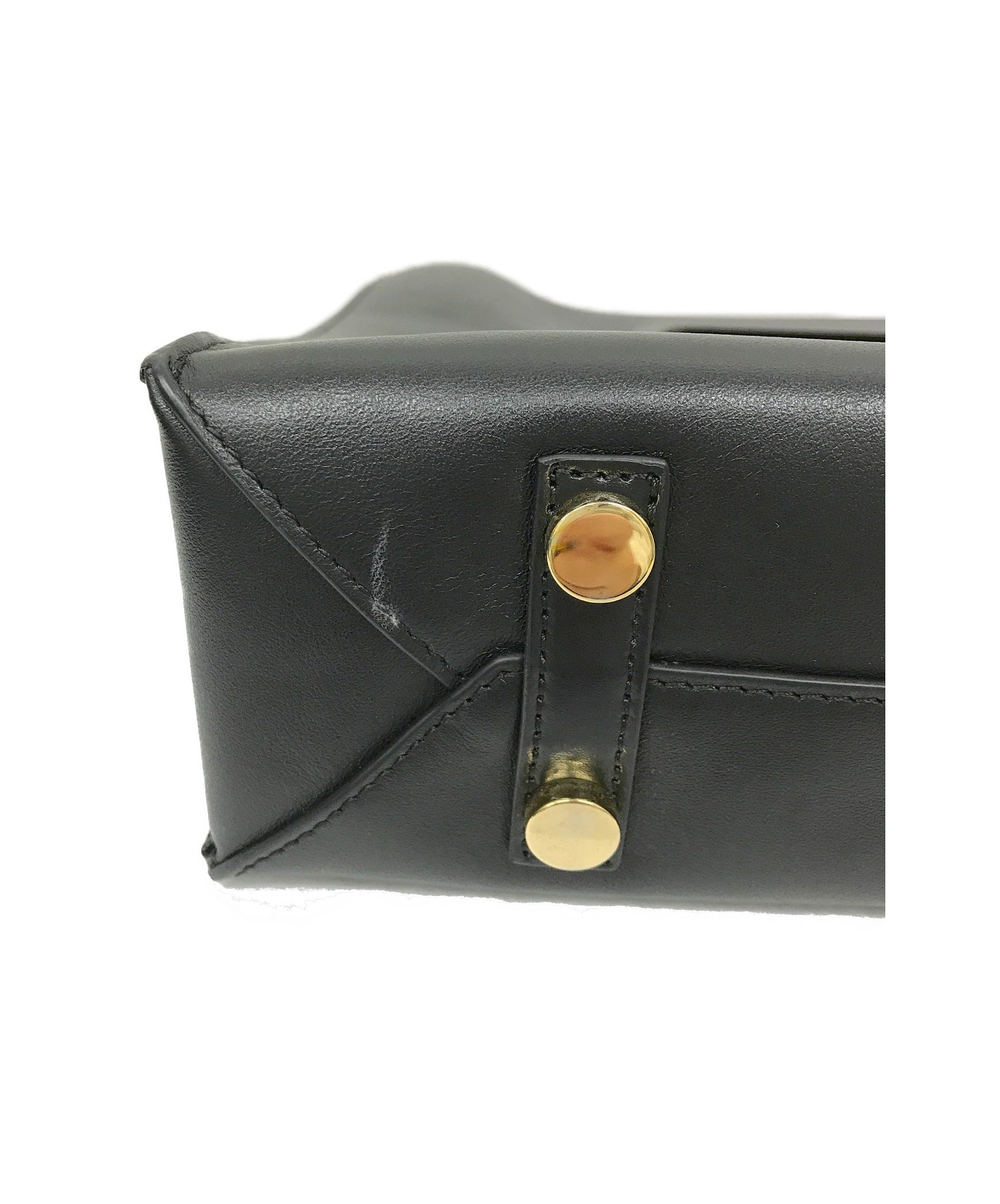 中古・古着通販】sacai (サカイ) ロゴハンドバッグ ブラック サイズ 