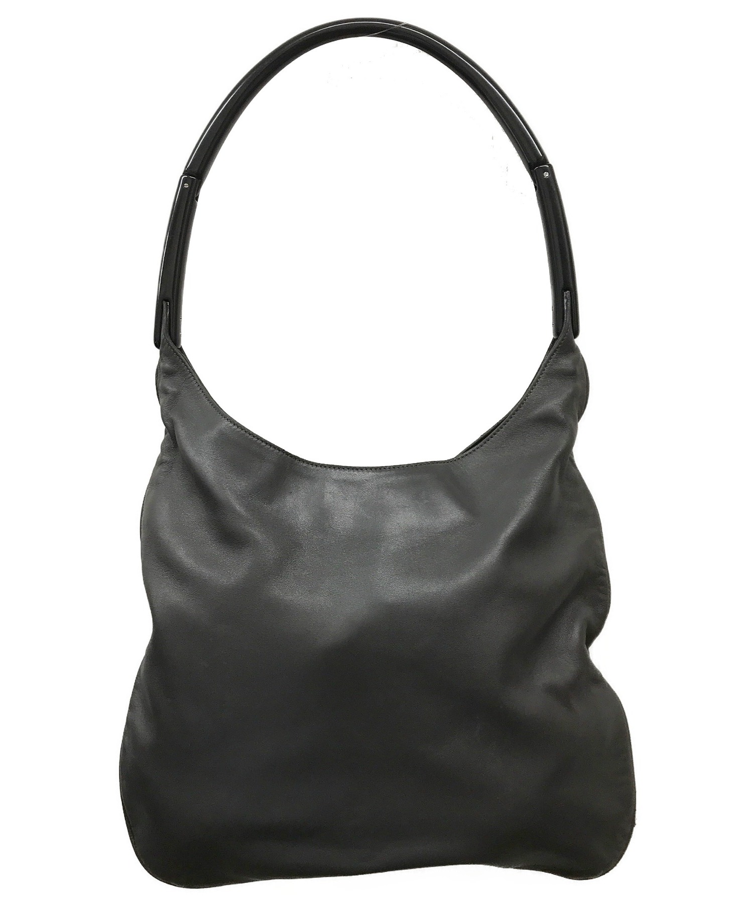 中古・古着通販】PRADA (プラダ) プラスチックワンハンドルレザー 