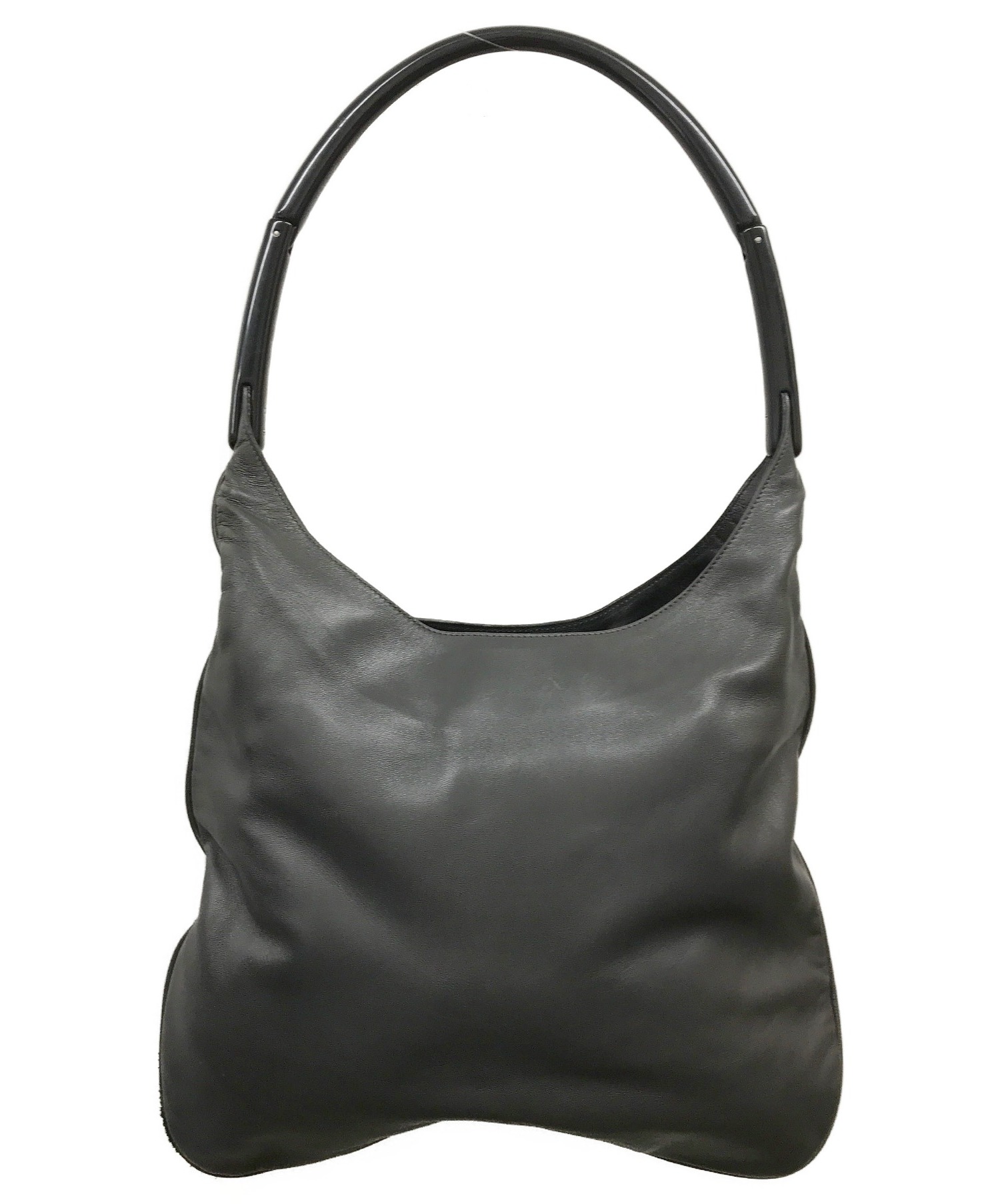 中古・古着通販】PRADA (プラダ) プラスチックワンハンドルレザー 