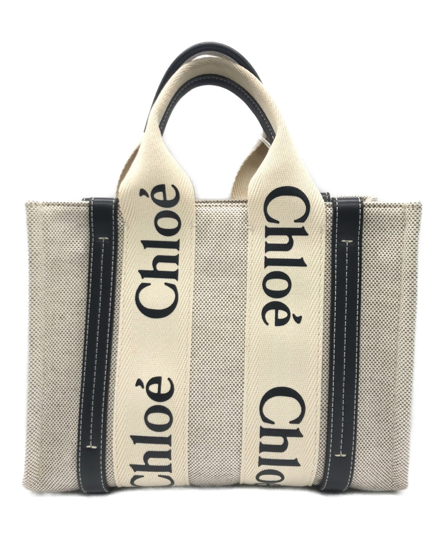 中古・古着通販】Chloe (クロエ) WOODYスモールトートバッグ ベージュ 