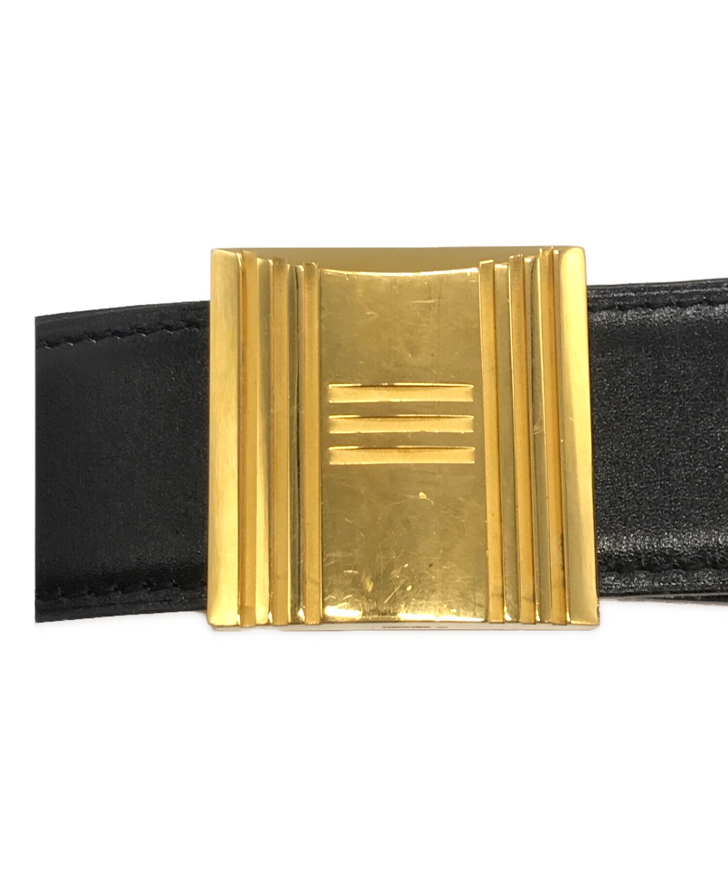 HERMES カデナバックルレザーベルト 中古・古着通販】HERMES (エルメス) カデナバックルレザーベルト