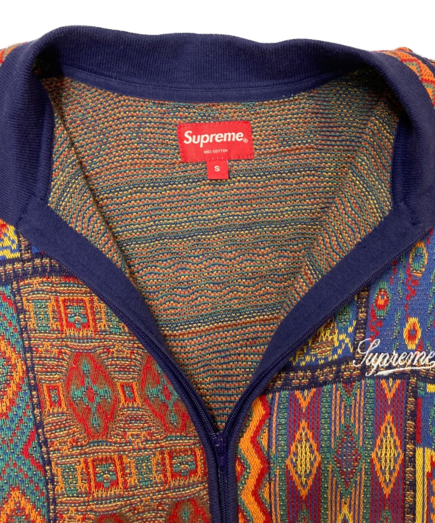 Patchwork Knit Zip Up Polo シュプリーム Supreme Patchwork Knit Zip
