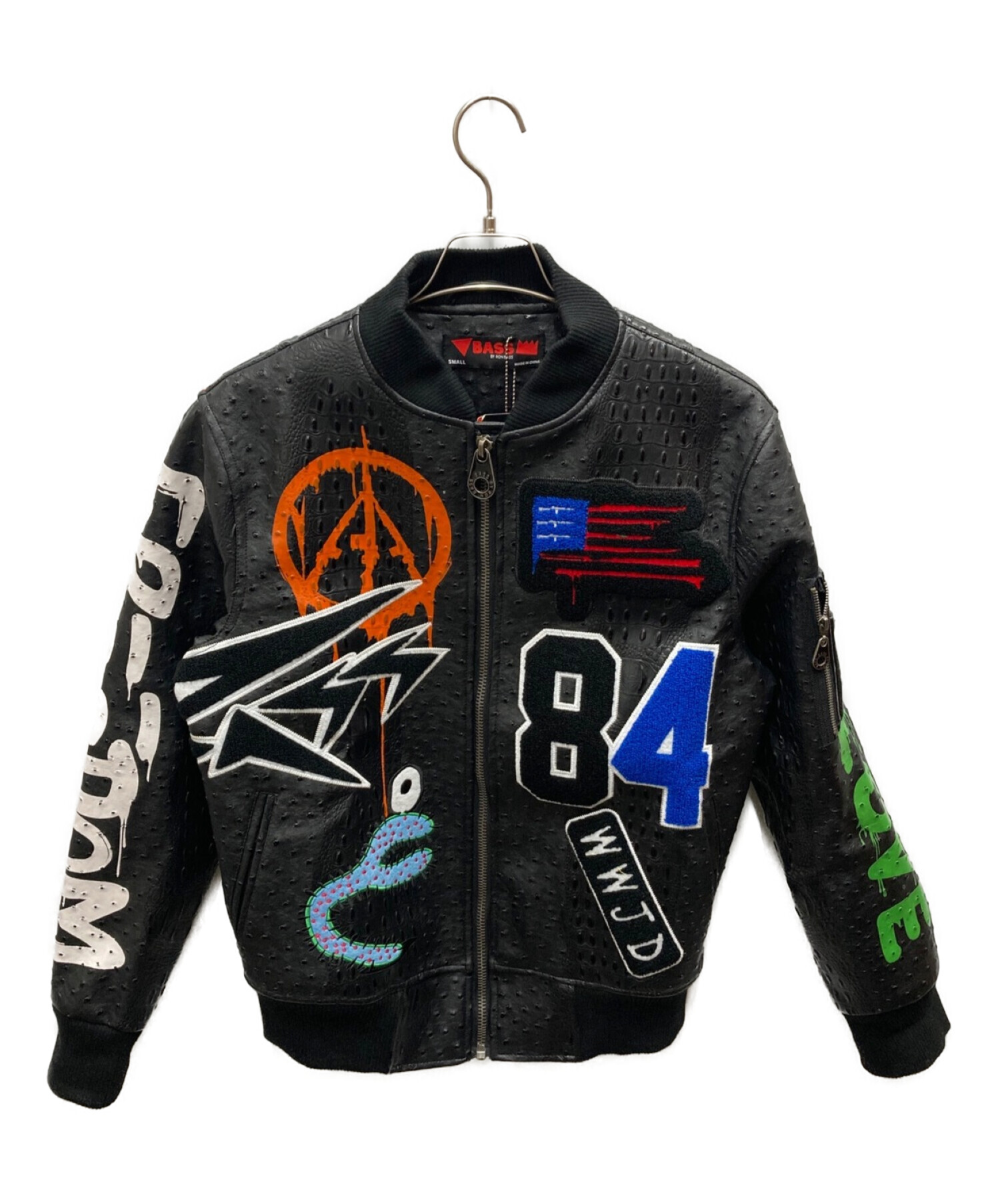 【美品】BASS BY RONBASS バスバイロンバス ジャケット　革ジャン 美品BASS BY RONBASS バスバイロンバス ジャケット革ジャン