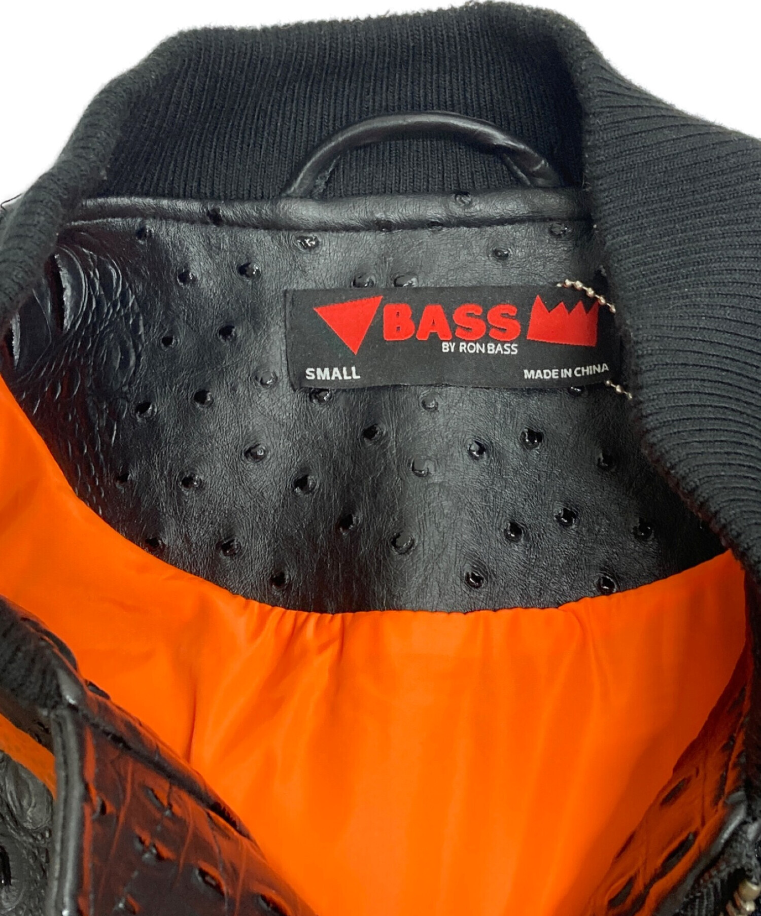 【美品】BASS BY RONBASS バスバイロンバス ジャケット　革ジャン 美品BASS BY RONBASS バスバイロンバス ジャケット革ジャン