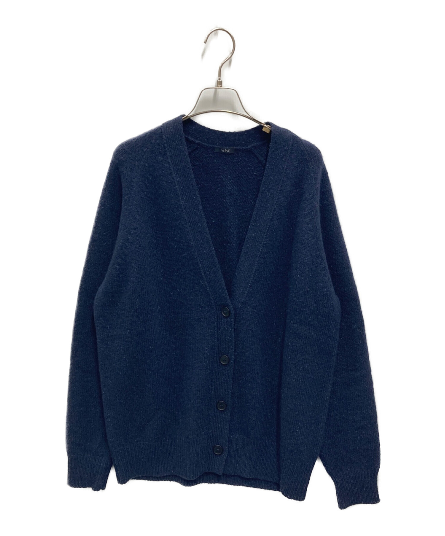 中古・古着通販】YLEVE (イレーヴ) スラブウール ニットカーディガン  