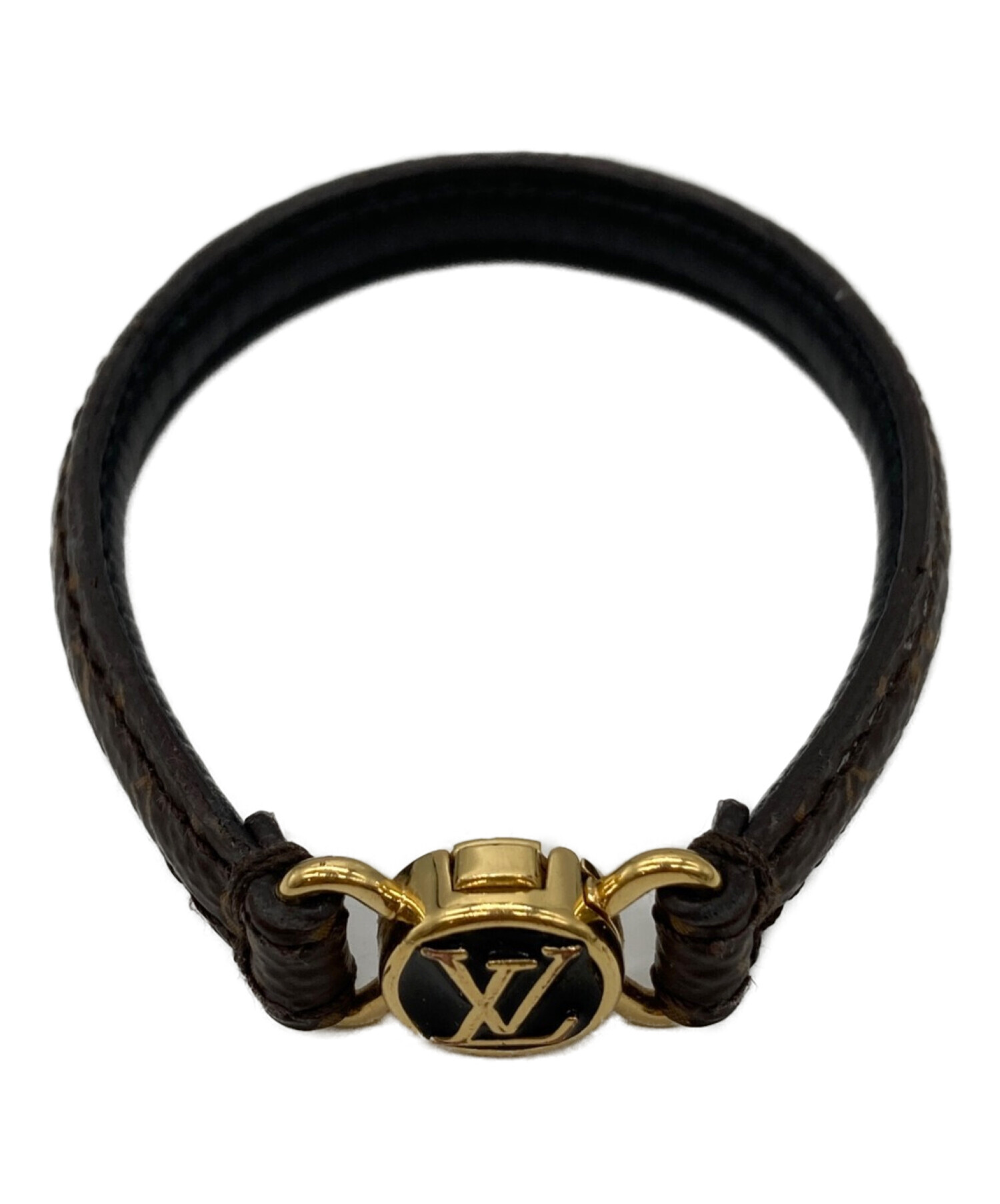 ルイヴィトン　レザー　ブレスレット　レディース 中古・古着通販】LOUIS VUITTON (ルイ ヴィトン) LVクリックイット