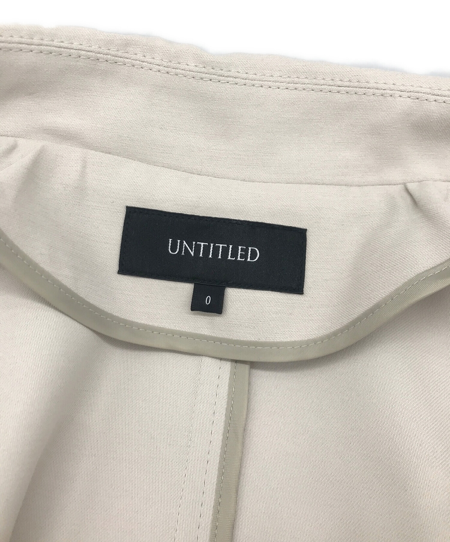 中古・古着通販】UNTITLED (アンタイトル) バックサテン きれいめトレンチコート ベージュ サイズ:S｜ブランド・古着通販  トレファク公式【TREFAC FASHION】スマホサイト