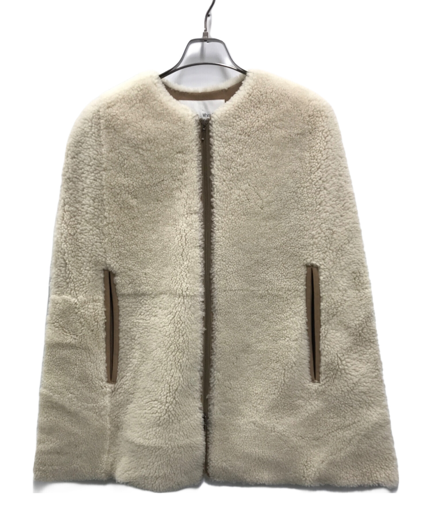 未使用級✨ウィムガゼット ムートンケープコート 2023AW ボア ラムレザー 中古・古着通販】Whim Gazette (ウィムガゼット) ムートンケープコート