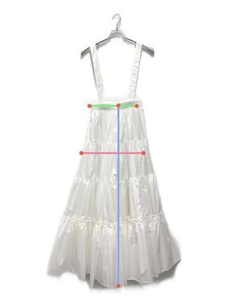 中古・古着通販】cygne (シーニュ) ティアードスカート ホワイト  