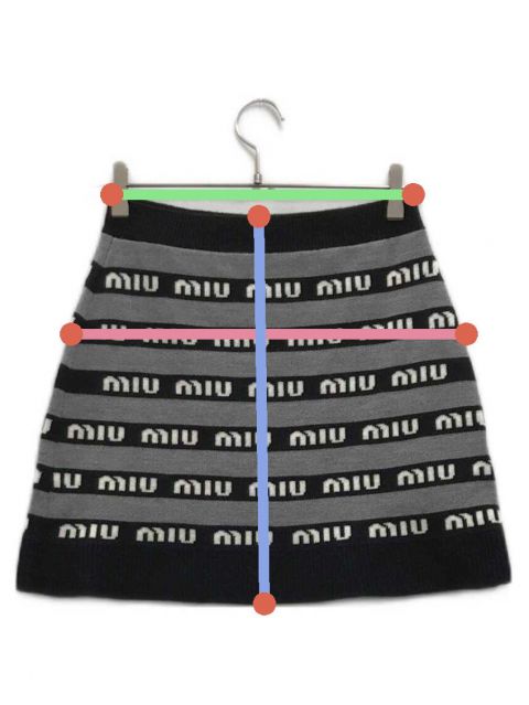 中古・古着通販】MIU MIU (ミュウミュウ) VIRGIN WOOL MINISKIRT