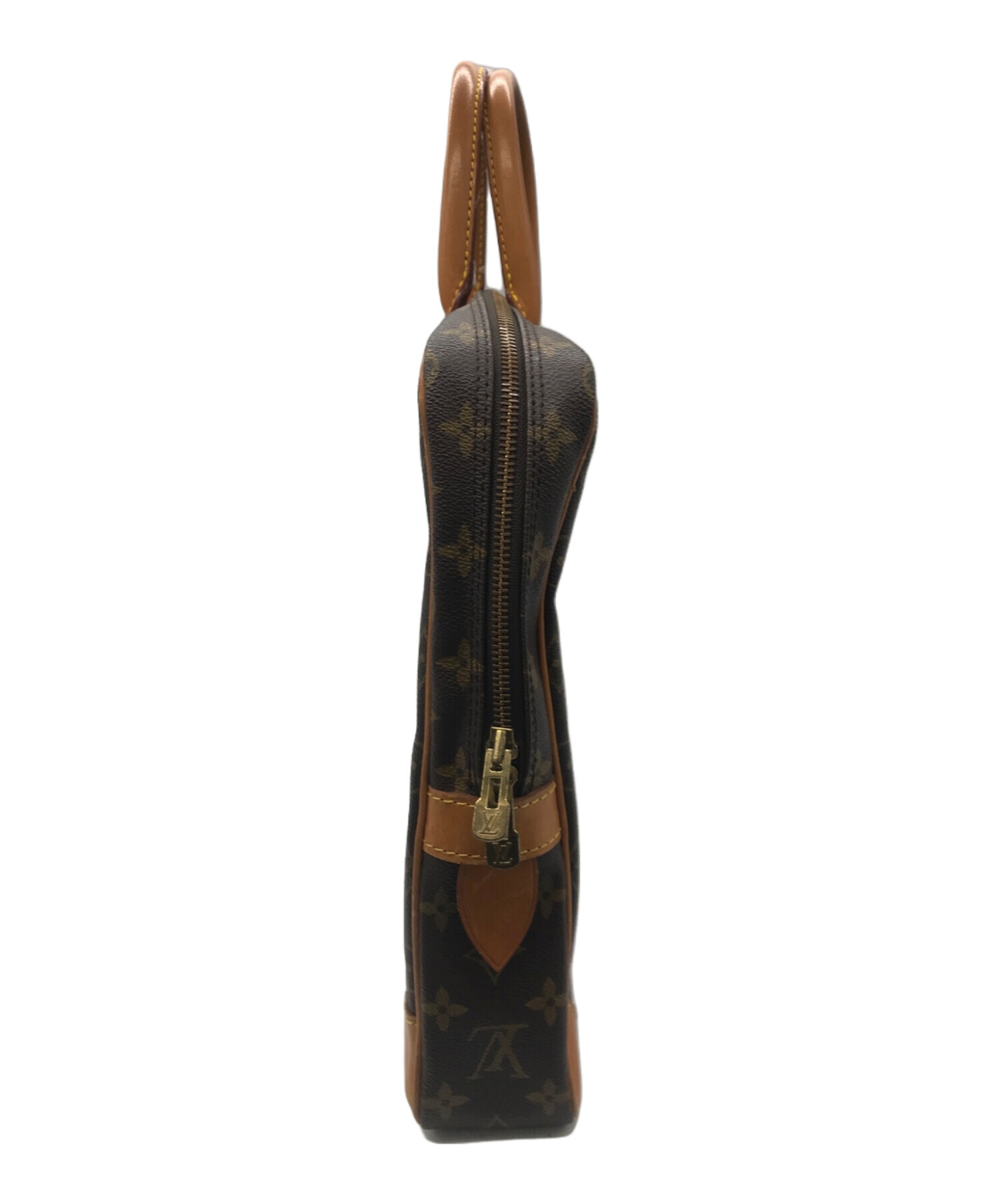 Louis Vuitton ビジネスバッグ ダークブラウン 中古・古着通販】LOUIS VUITTON (ルイ ヴィトン) ビジネスバッグ
