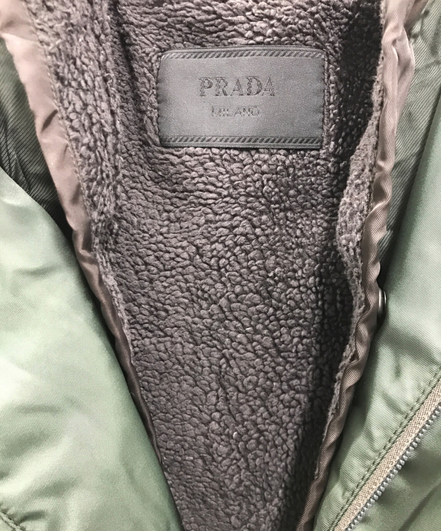 中古・古着通販】PRADA (プラダ) ライナー付モッズコート オリーブ