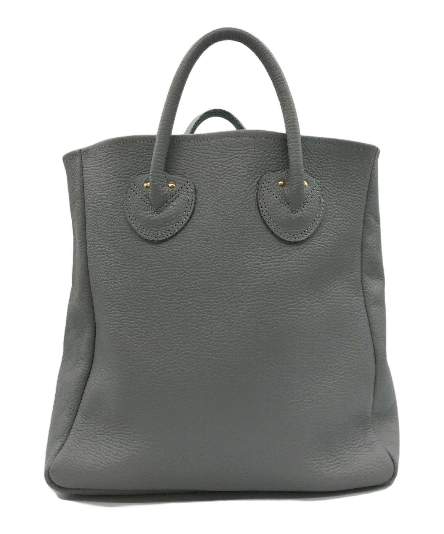 Young & Olsen グレー レザー トートバッグ ヤングアンドオルセン