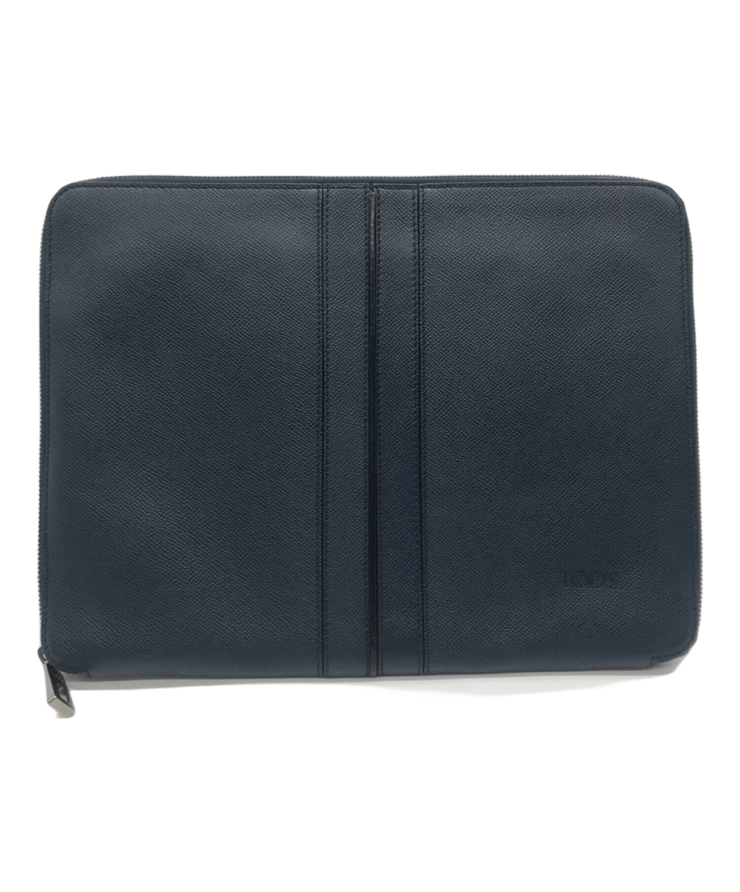 中古・古着通販】TOD'S (トッズ) レザークラッチバッグ ネイビー