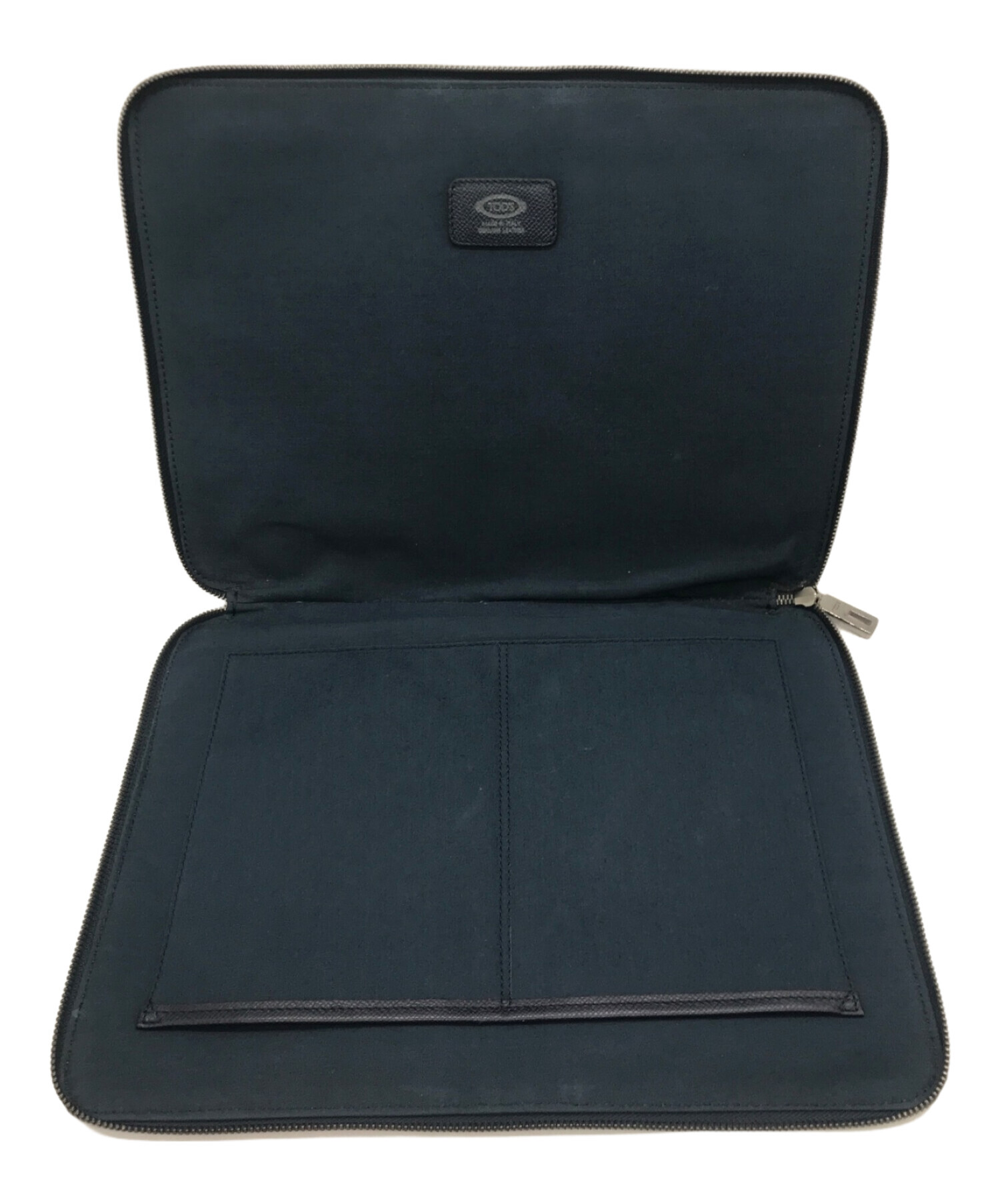 中古・古着通販】TOD'S (トッズ) レザークラッチバッグ ネイビー