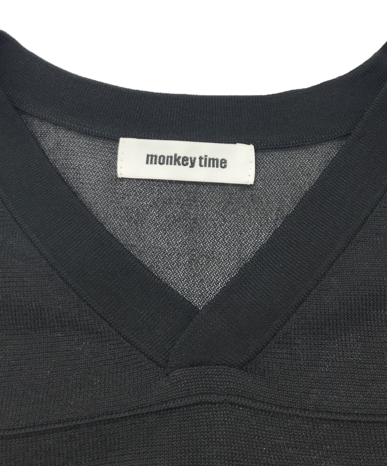 中古・古着通販】MONKEY TIME (モンキータイム) シアー ニット Tシャツ 
