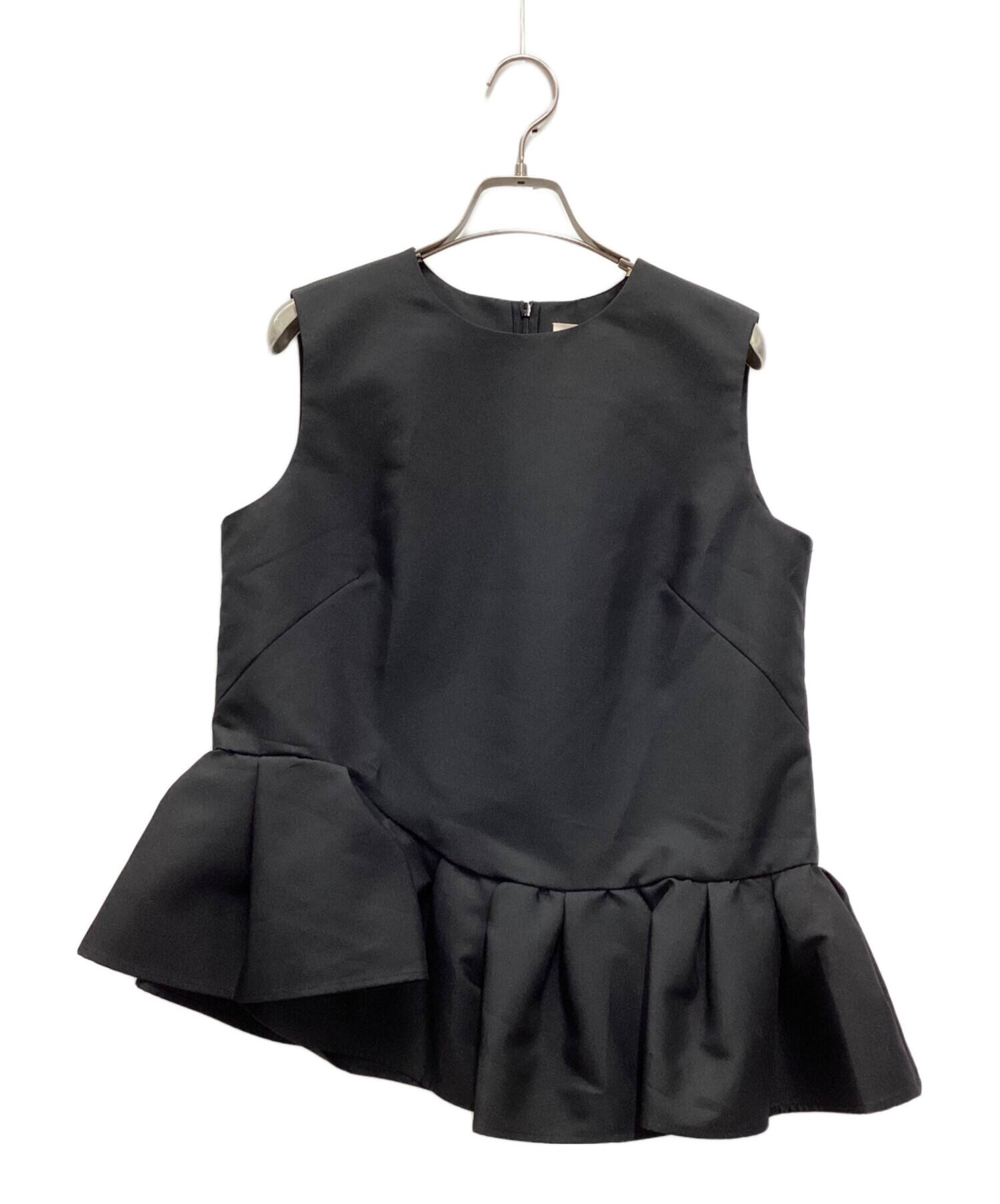 HEVE ブラウス heve ヘイヴ フィンスリーブブラウス BLACK