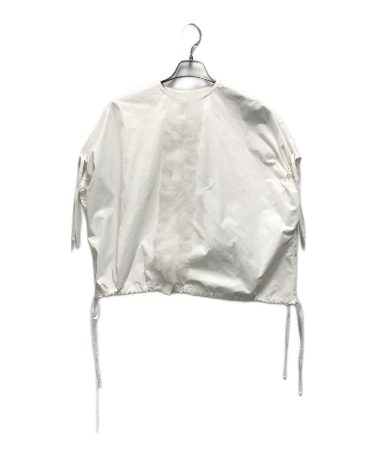 中古・古着通販】HIAND (ハイアンド) 2way center tulle shirt  