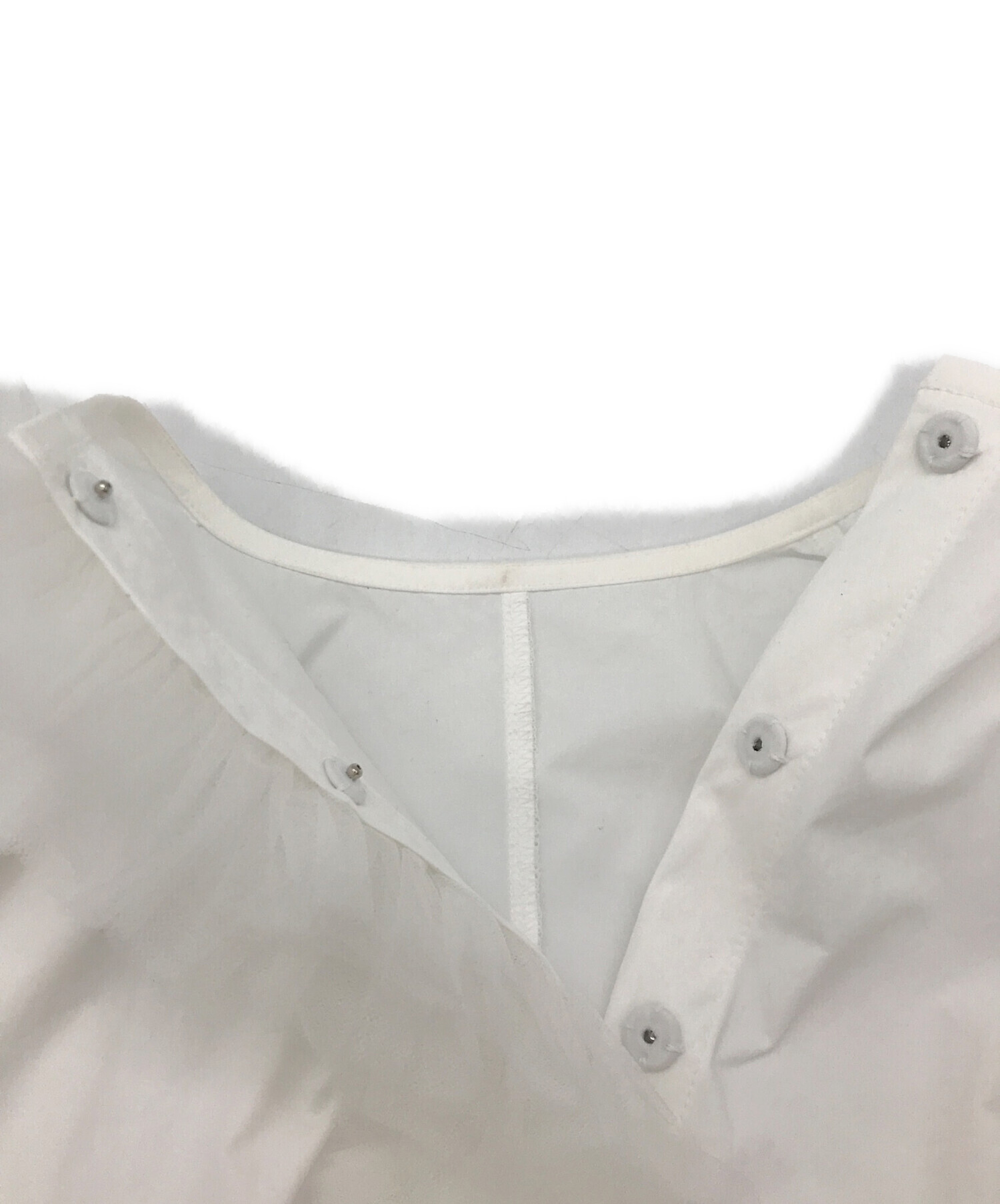 中古・古着通販】HIAND (ハイアンド) 2way center tulle shirt 