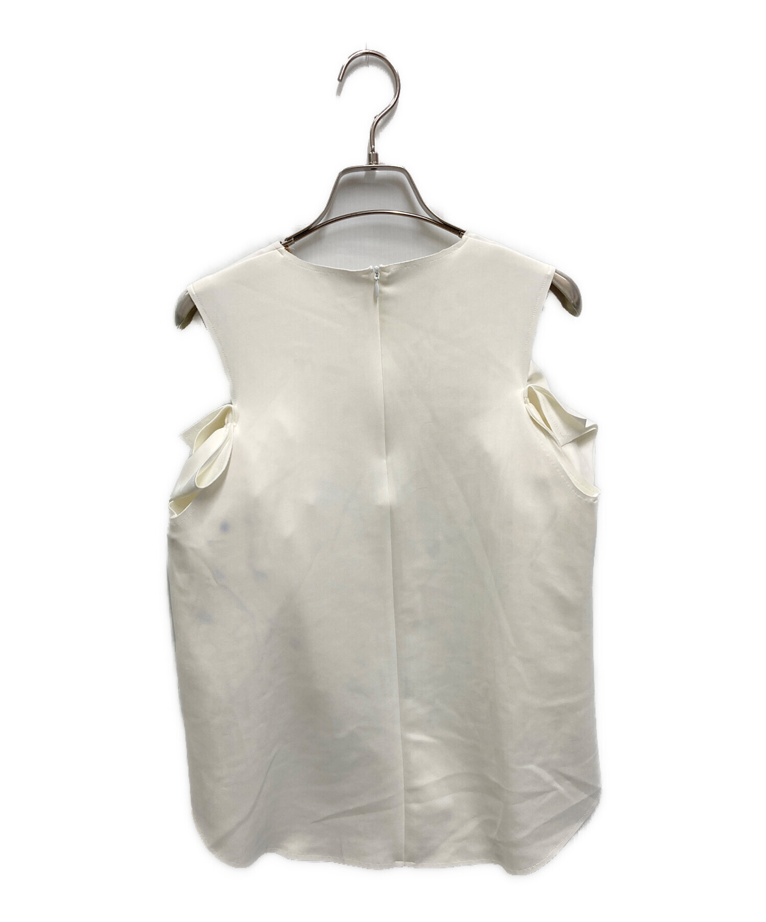 中古・古着通販】cygne (シーニュ) Ruffle Tank Short Sleeve Blouse 