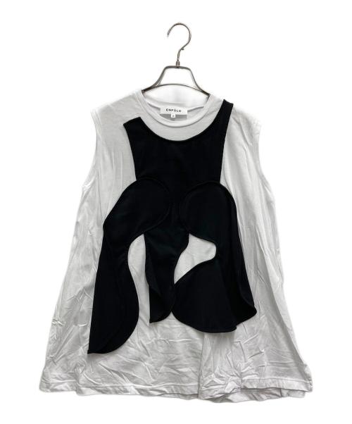 ENFÖLD サイズ38 ホワイトベスト　2024SS ENFOLD(エンフォルド) 23SSWIDE-SLEEVES SHIRTシャツ300GA730