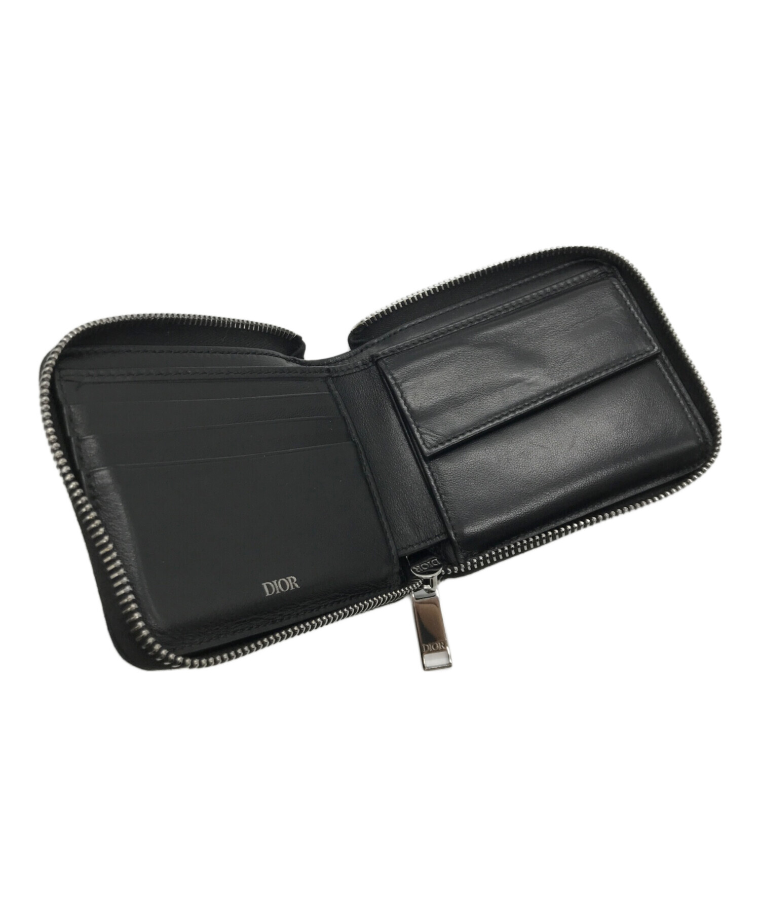 中古・古着通販】Dior (ディオール) 二つ折り ジップ ウォレット