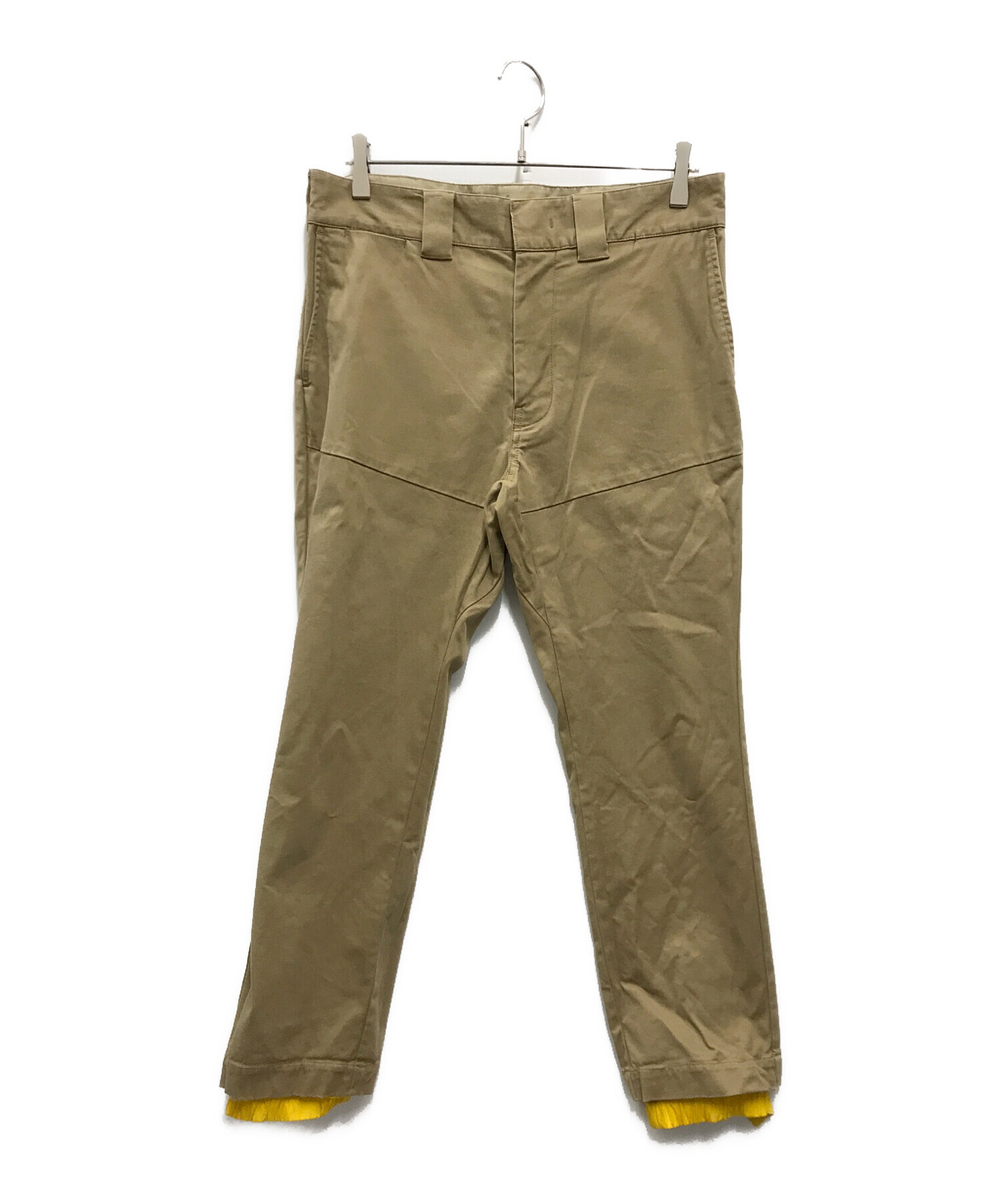 中古・古着通販】MONCLER (モンクレール) チノパンツ ベージュ サイズ 