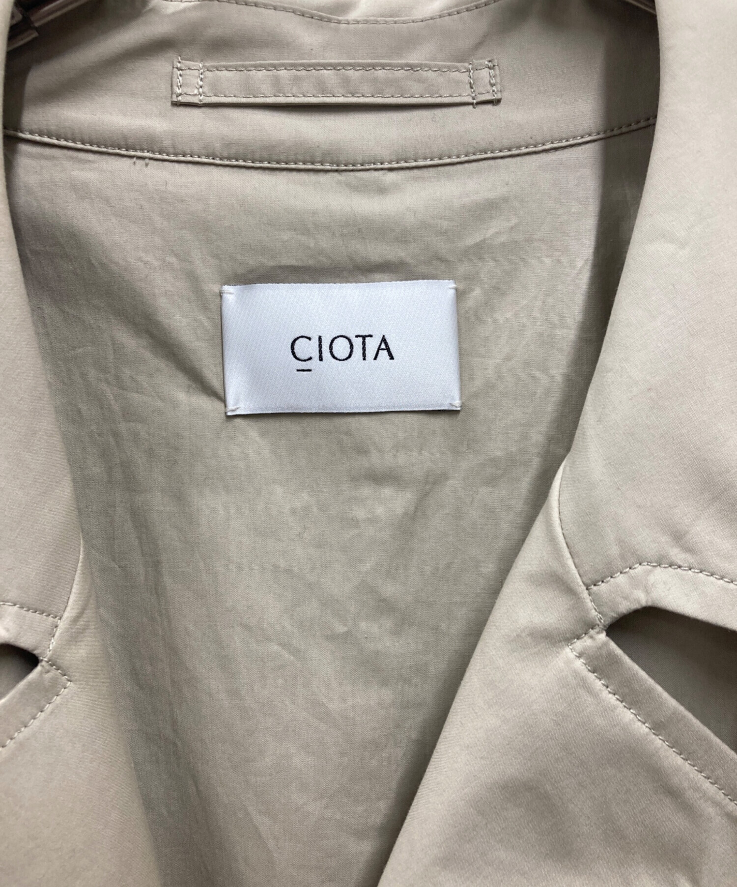 中古・古着通販】CIOTA (シオタ) タイロッケンコート ベージュ サイズ