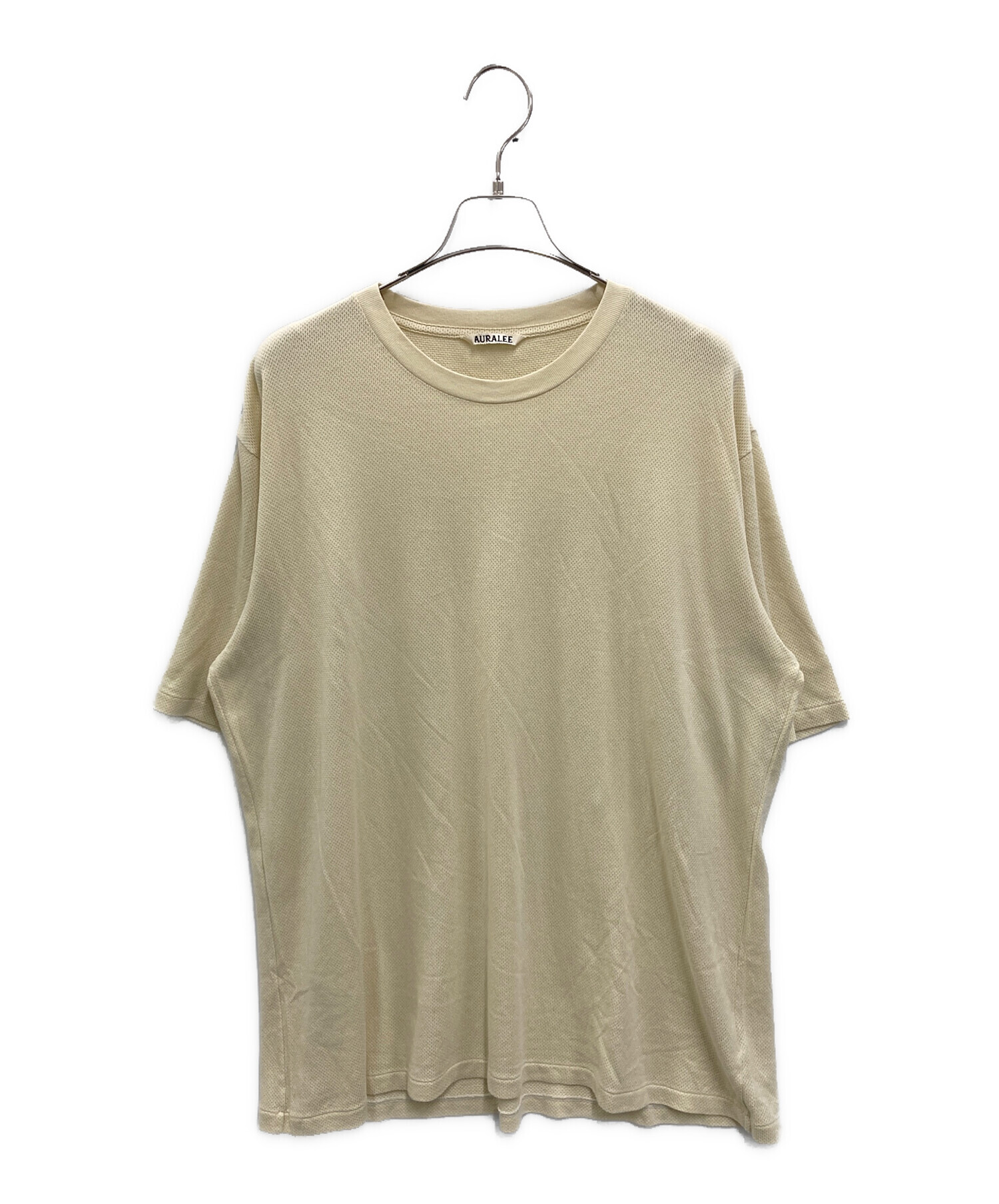 中古・古着通販】AURALEE (オーラリー) COTTON MESH TEE アイボリー 