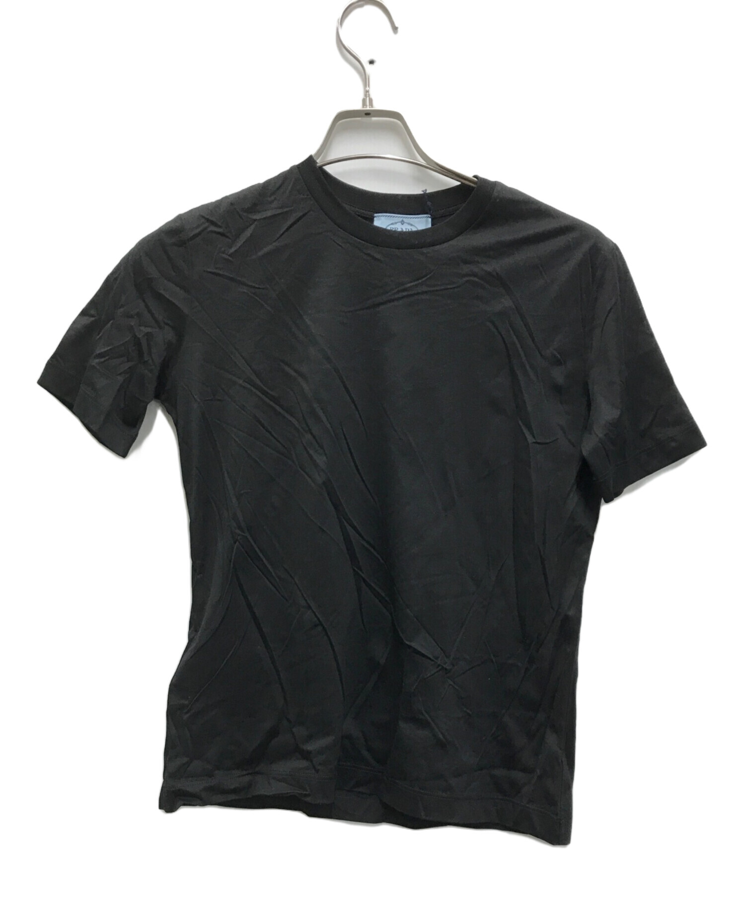 中古・古着通販】PRADA (プラダ) クルーネックTシャツ ブラック サイズ 