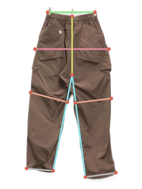 【SALE中】FIRMUM カーゴパンツ FIRMUM ライトウェイトポリエステル ギャザーテーパードミリタリー