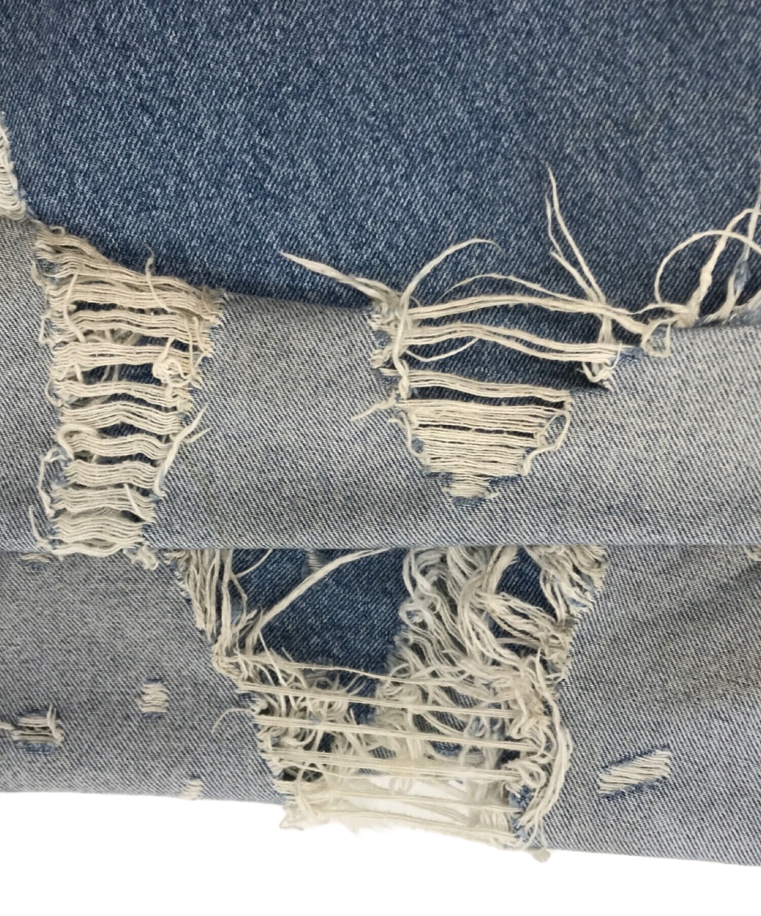 中古・古着通販】doublet (ダブレット) DESTROYED DENIM PANTS 