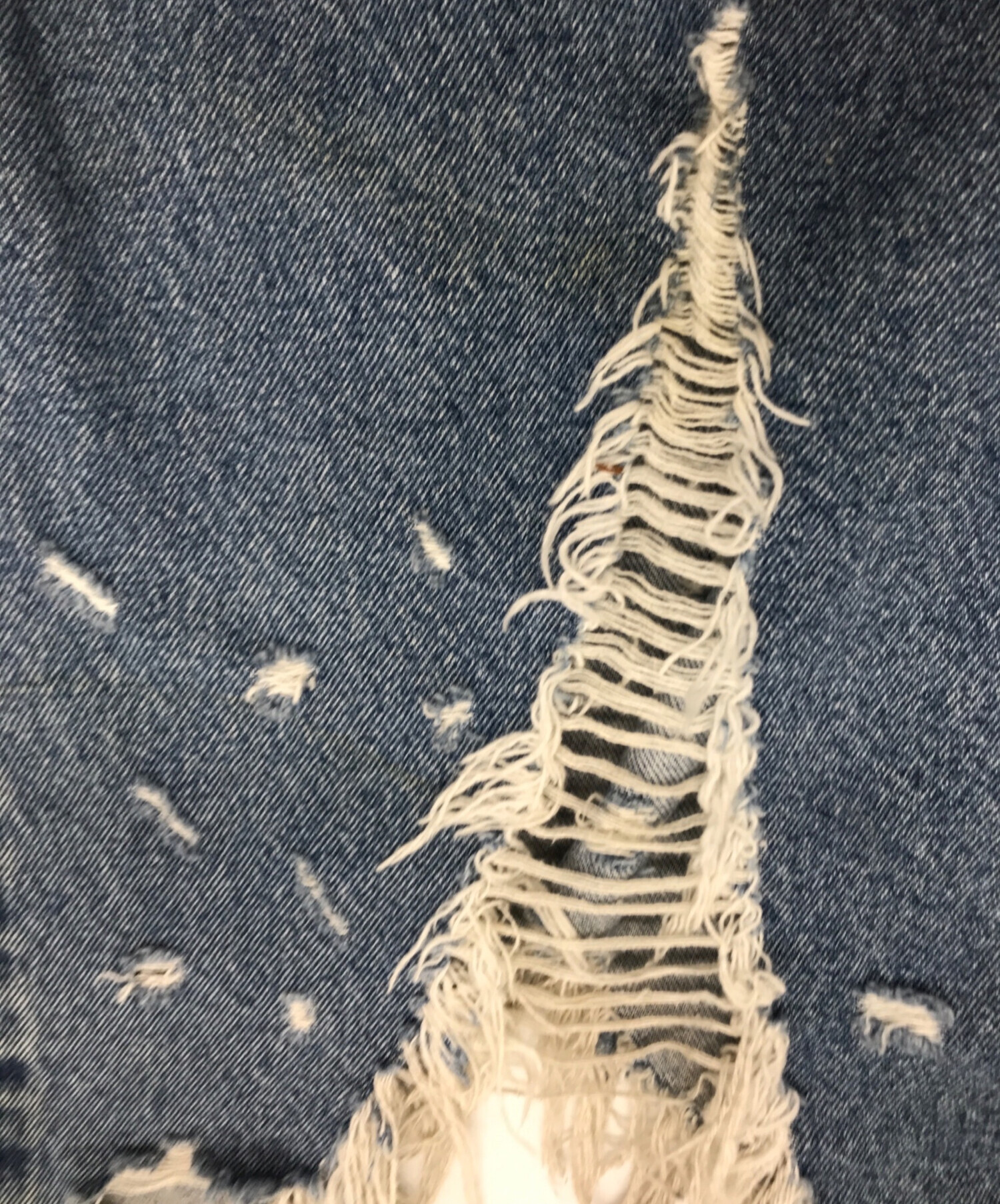 中古・古着通販】doublet (ダブレット) DESTROYED DENIM PANTS 