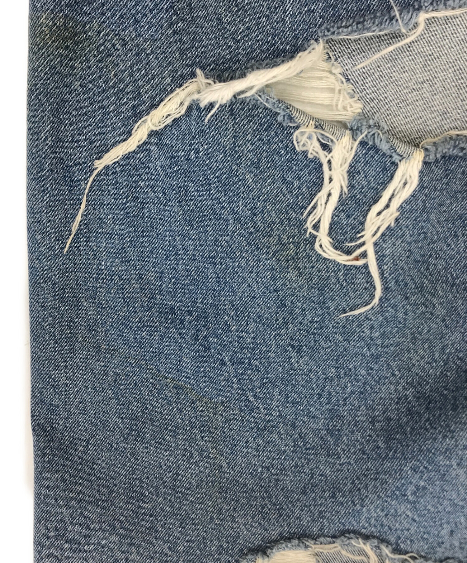 中古・古着通販】doublet (ダブレット) DESTROYED DENIM PANTS 