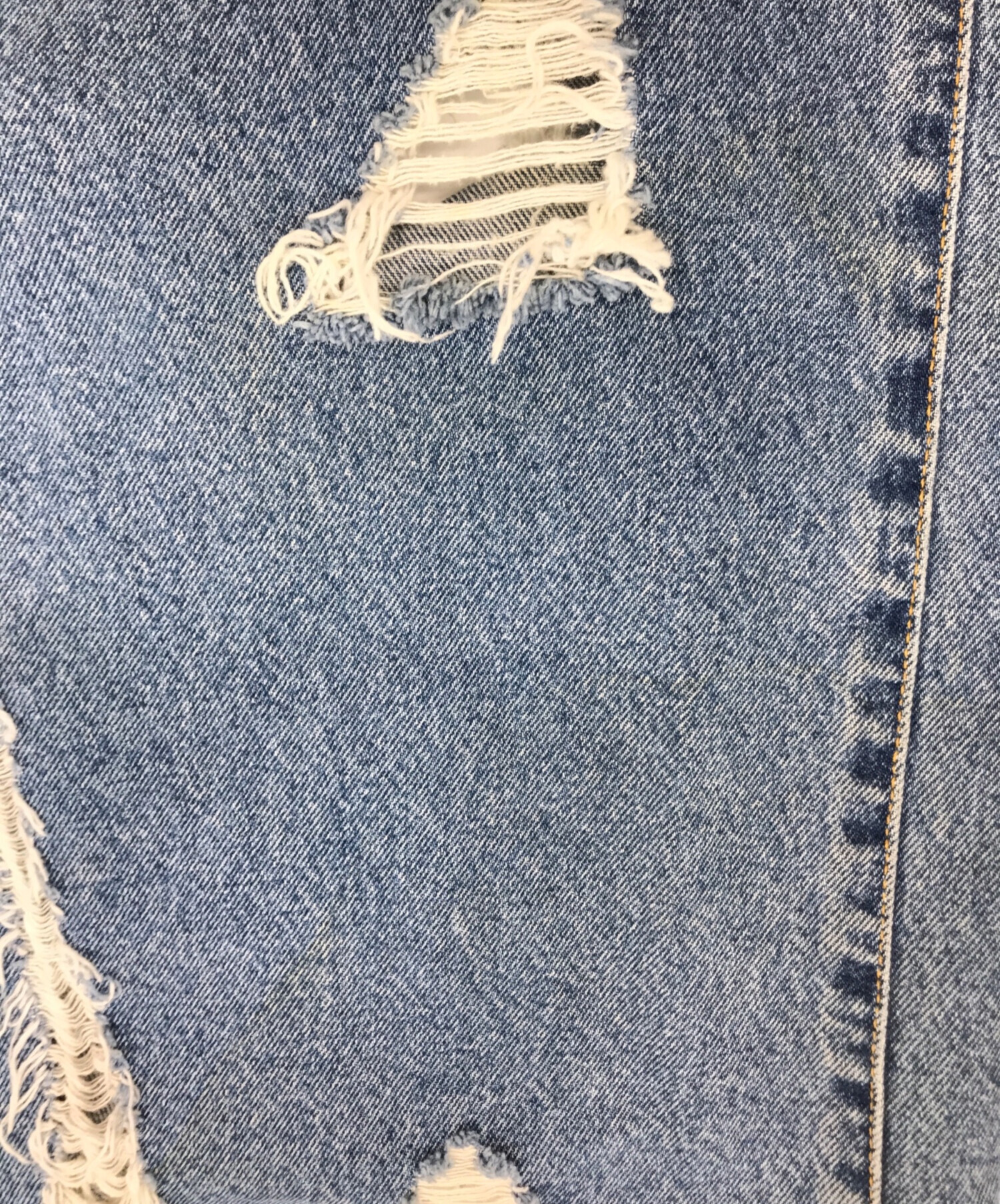中古・古着通販】doublet (ダブレット) DESTROYED DENIM PANTS 