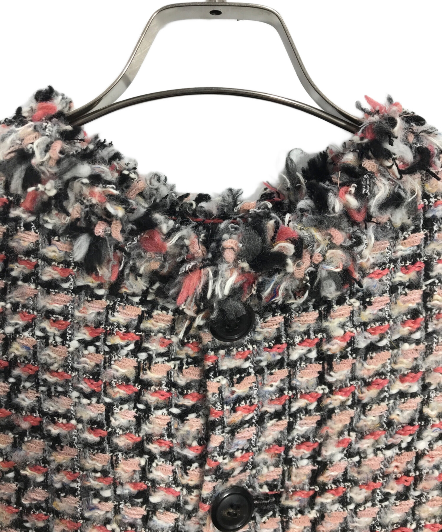 トゥモローランド　コーラルファンシーツイード 2-wayベスト　ジレ TOMORROWLAND （トゥモローランド）の「コーラルファンシーツイード 2